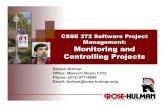 CSSE 372 Software Project Management: Monitoring and ...