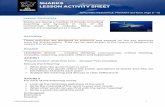 Lesson Activity Sheet Shark (Primary)