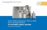 Smart Tablet Coating from 10% to 100% with one single machine