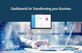 Dashboards for Transforming your Business