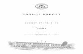 2008-09 Budget Paper 2 Volume 1
