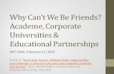 Why Can’t We Be Friends? Academe, Corporate Universities ...