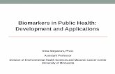 Biomarkers in Public Health: Development and Applications