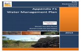 Appendix F1 Water Management Plan