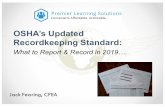 OSHA’s Updated Recordkeeping Standard