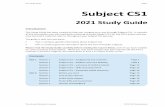CS1 Study Guide 2021 - ActEd