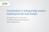 Considerations in linking energy scenario modeling and ...