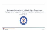 Consumer Engagement in Health Care Governance