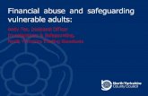 Financial abuse and safeguarding vulnerable adults