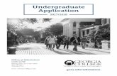 Undergraduate Application 2011-2012