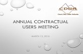 ANNUAL CONTRACTUAL USERS MEETING