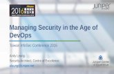 Managing Security in the Age of DevOps