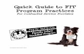 Quick Guide to FIT Program Practices