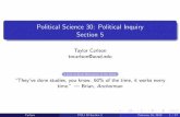 Political Science 30: Political Inquiry Section 5