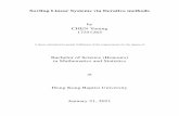 Sovling Linear Systems via Iterative methods