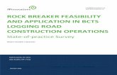 ROCK BREAKER FEASIBILITY AND APPLICATION IN BCTS …