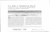 To Kill a Stalking Bird - apps.dtic.mil