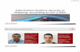 Information Systems Security in Shipping, according to ISO ...