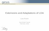 Extensions and Adaptations of LDA - Uni Koblenz-Landau