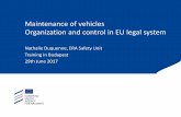 Maintenance of vehicles Organization and control in EU ...