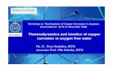 Thermodynamics and kinetics of copper corrosion in oxygen ...
