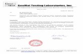 GeoMat Testing Laboratories, Inc.
