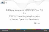 PJM Load Management 2020/2021 Year End And 2021/2022 Year ...