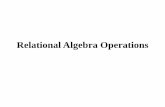 Relational Algebra Operations