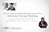 African American/Black Student Success Plan Advisory Group ...