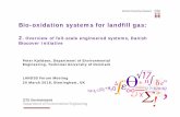 Bio-oxidation systems for landfill gas