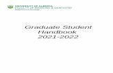 Graduate Student Handbook 2021-2022 - University of Alberta