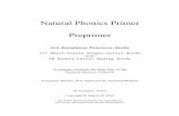 Natural Phonics Primer Preprimer