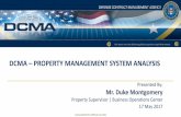 DCMA PROPERTY MANAGEMENT SYSTEM ANALYSIS