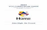 VCE 2022 Curriculum Guide version 28-7-21