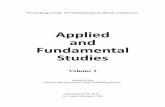 Applied and Fundamental Studies - conf-afs.com