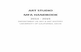 ART STUDIO MFA HANDBOOK