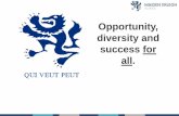 Opportunity, diversity and success for all.