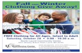 Fall and Winter Clothing Give Away!