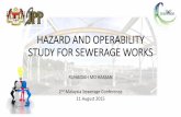 HAZARD AND OPERABILITY STUDY FOR SEWERAGE WORKS