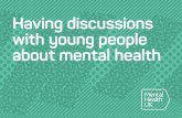 Having discussions with young people about mental health