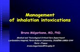 Management of inhalation intoxications