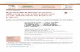 Dual antiplatelet therapy in patients with a long coronary ...