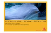 SIKA WATERTIGHT CONCRETE CONSTRUCTION