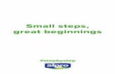 Small steps, great beginnings