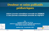 Douleur et soins palliatifs pédiatriques