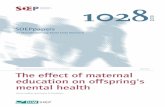 The effect of maternal education on offspring’s mental health
