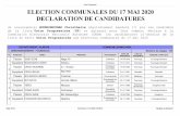 Union Progressiste ELECTION COMMUNALES DU 17 MAI 2020 ...
