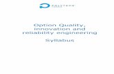 Option Quality, innovation and reliability engineering ...