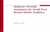 Webinar: PCAOB Standards for Small Firm Broker-Dealer Auditors