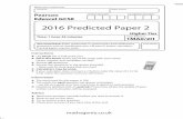 2016 Predicted Paper 2